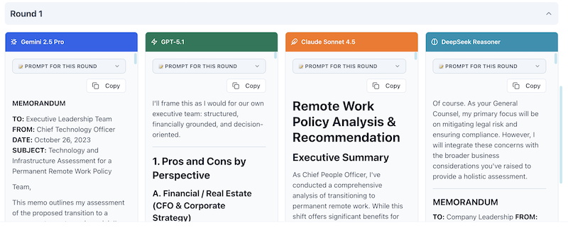 Expert Panel Round 1